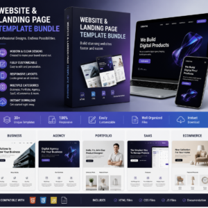 Website & Landing Page Template Bundle