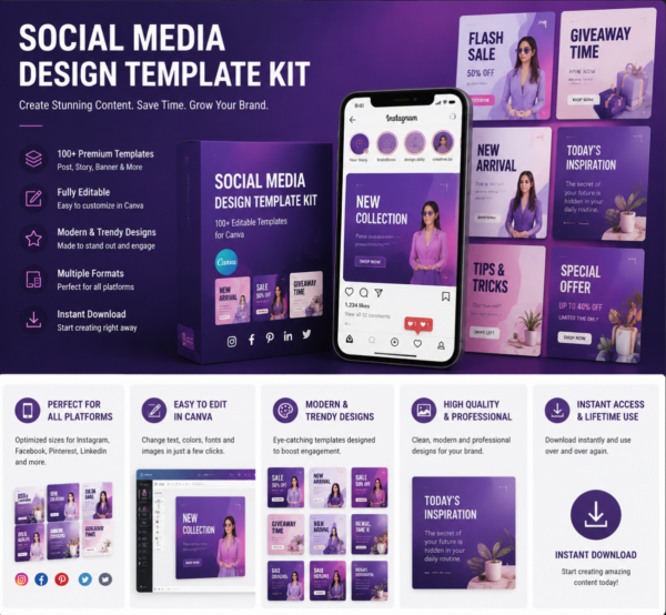 Social Media Design Template Kit