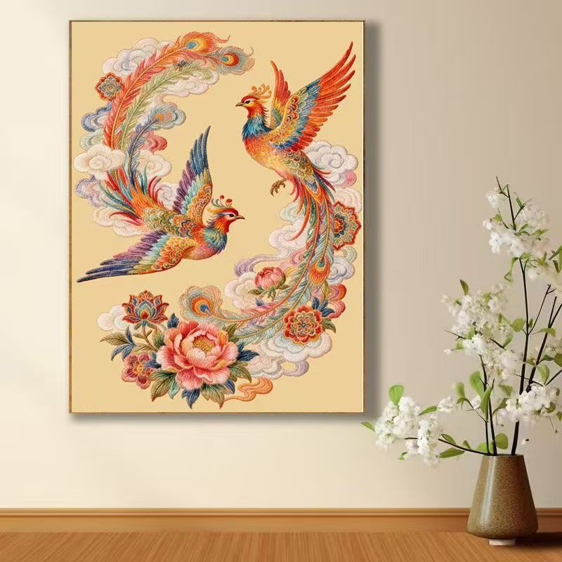 Handcrafted Chinese Embroidery Wall Art - Image 7