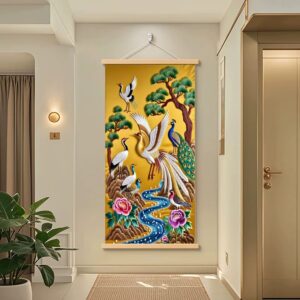 Silk Embroidery Decorative Scroll