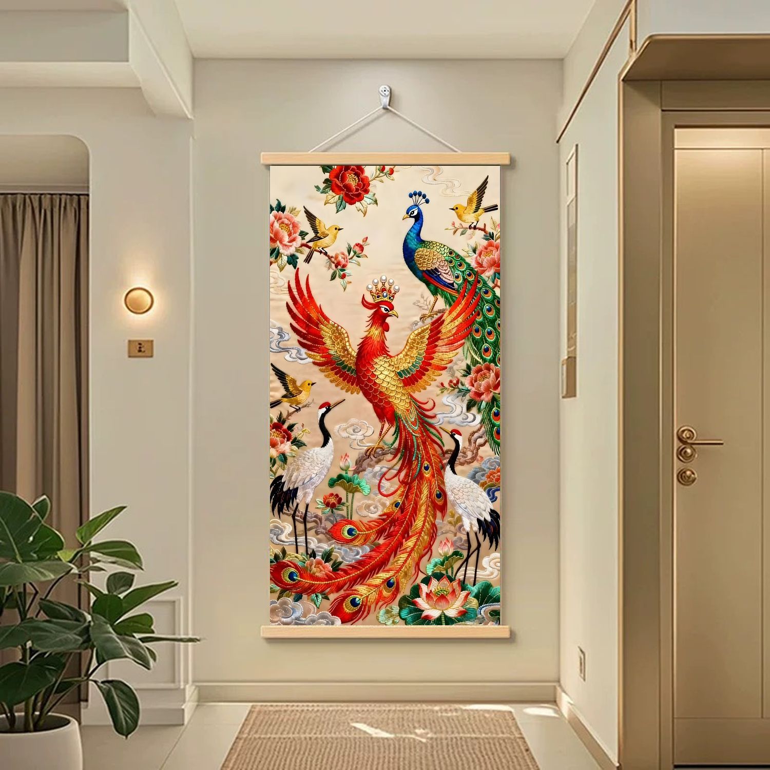 Silk Embroidery Decorative Scroll - Image 4