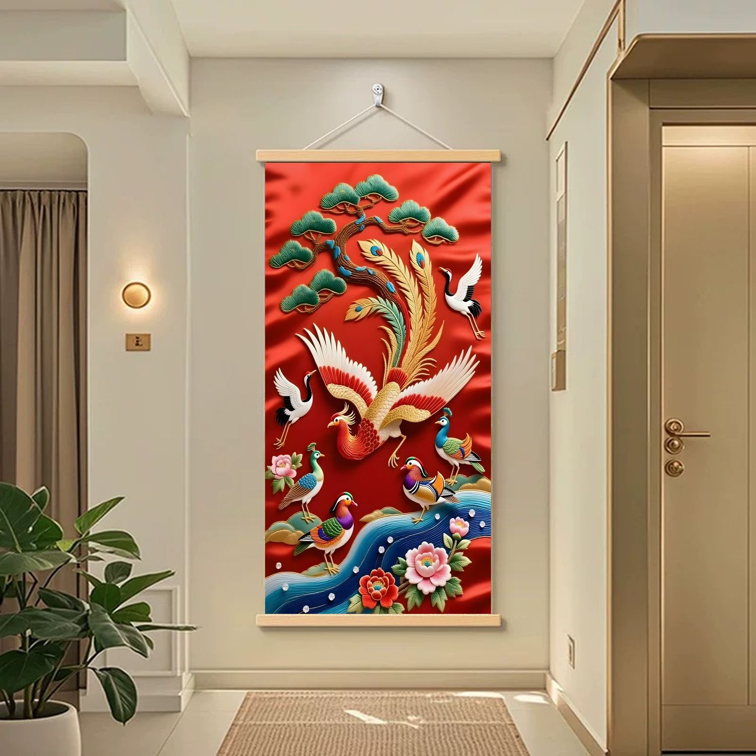 Silk Embroidery Decorative Scroll - Image 6