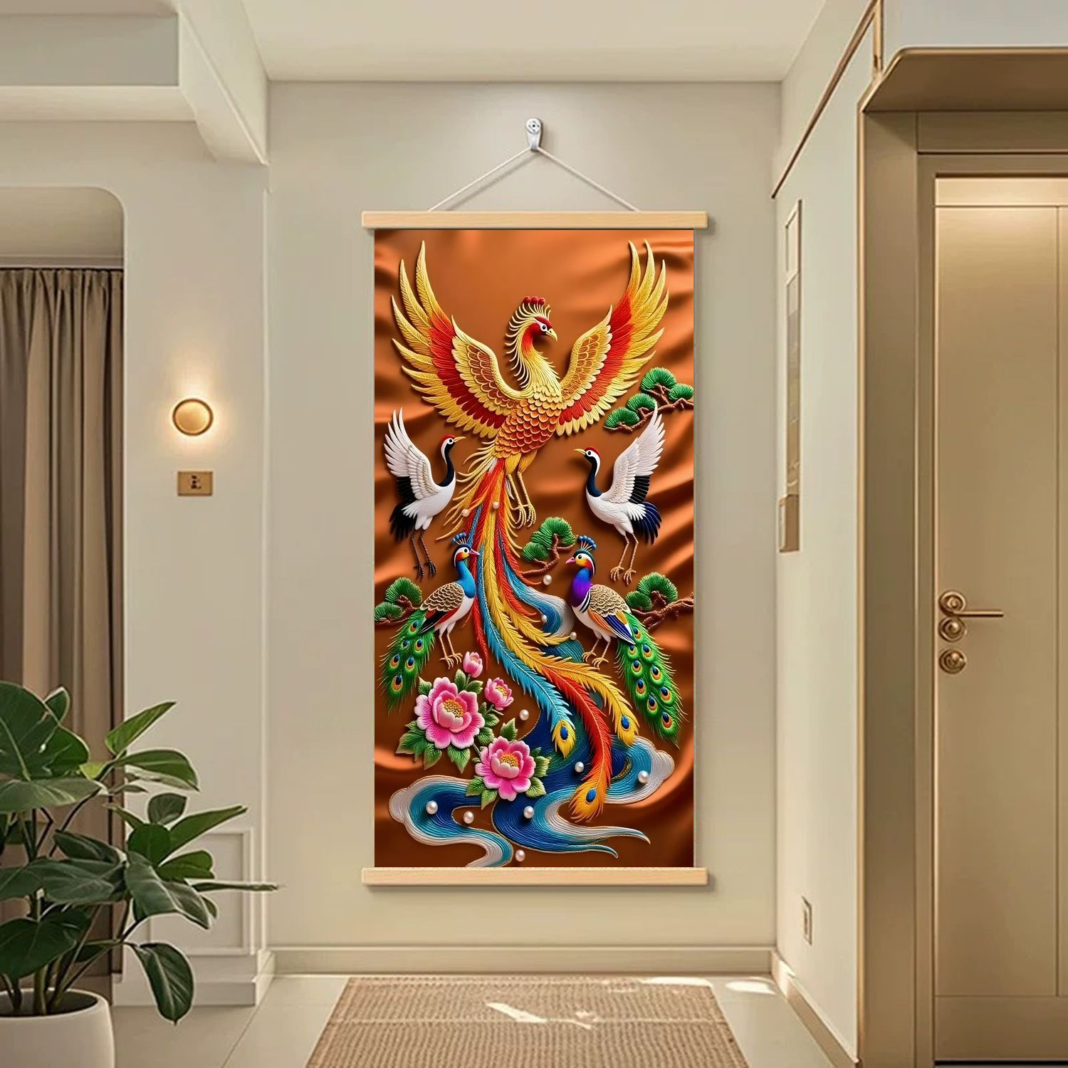Silk Embroidery Decorative Scroll - Image 7